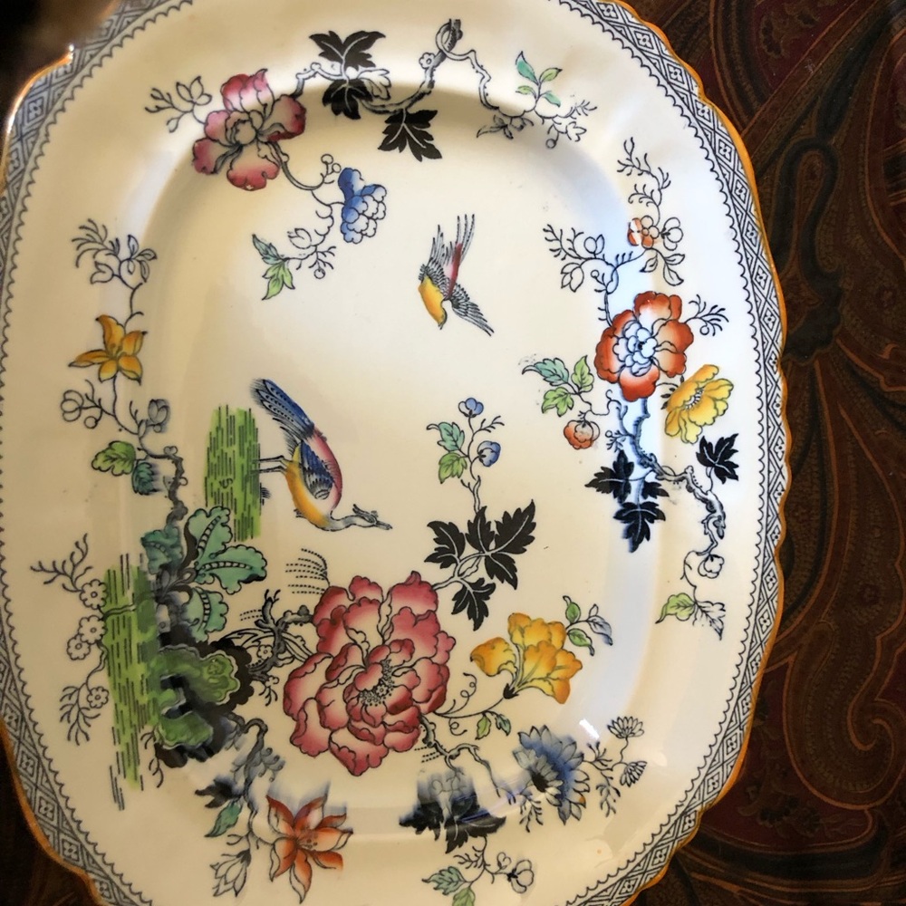Ashworth ironstone Formosa platters and saucers circa1900’s